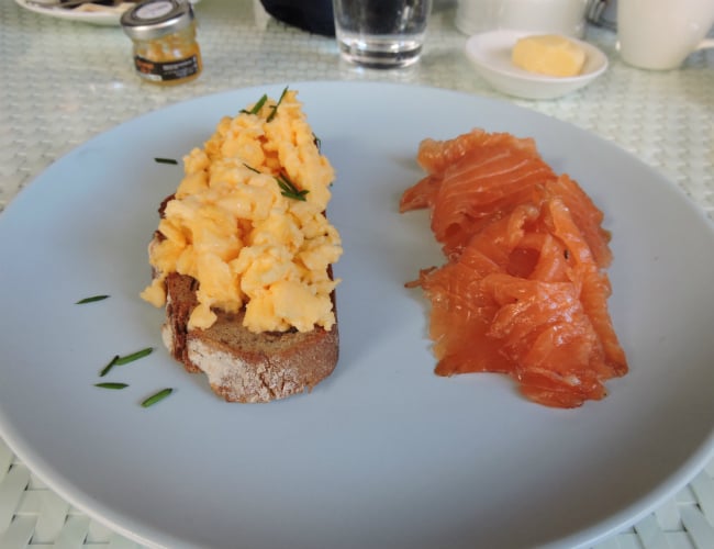 chival-eggs-and-salmon-la-ville-hotel-suites