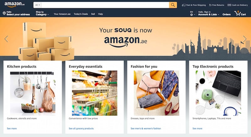 UAE’s Souq.com Is Now Amazon.ae