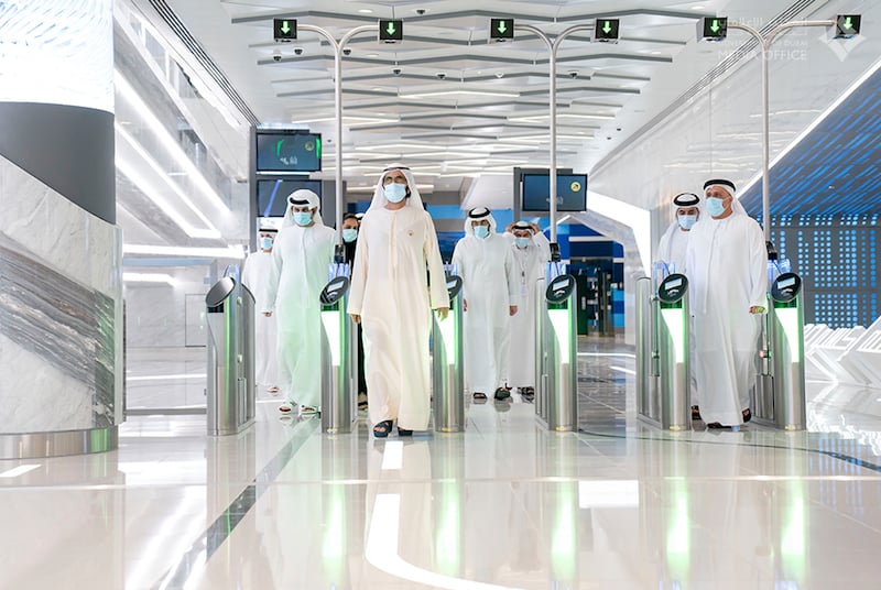 Sheikh Mohammed Dubai Metro Route 2020