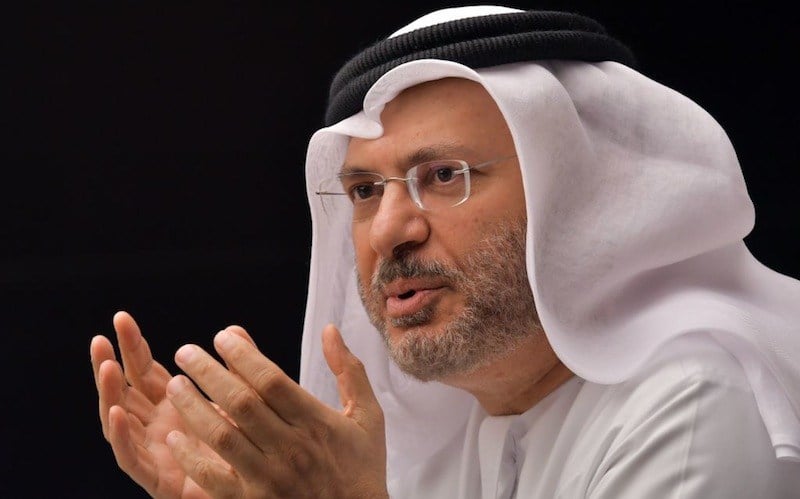 UAE-ISrael-Palestine-Gargash-anwar