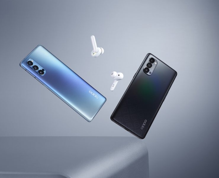 OPPO Reno4 PRo 5G with Enco W51 headphones