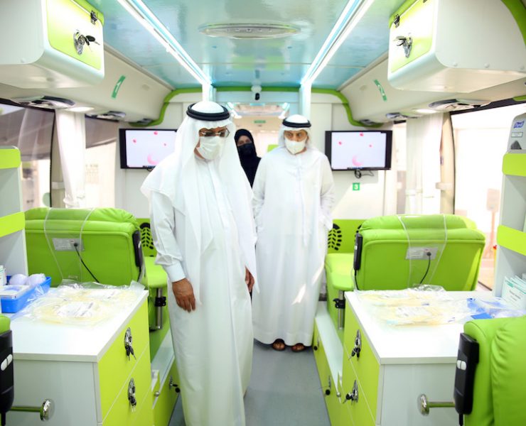 Dubai blood donation bus