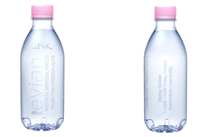Evian introduces new labelfree, 100 recycled water bottle