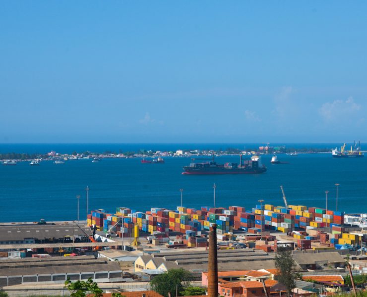 Containers in the port, Luanda Province, Luanda, Angola