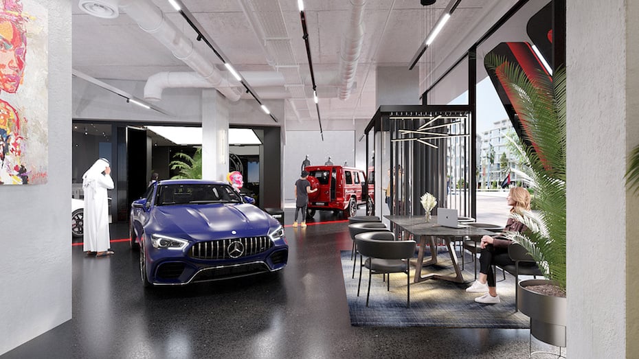 deelnemer last fluweel World's first AMG Store to open in Dubai this year