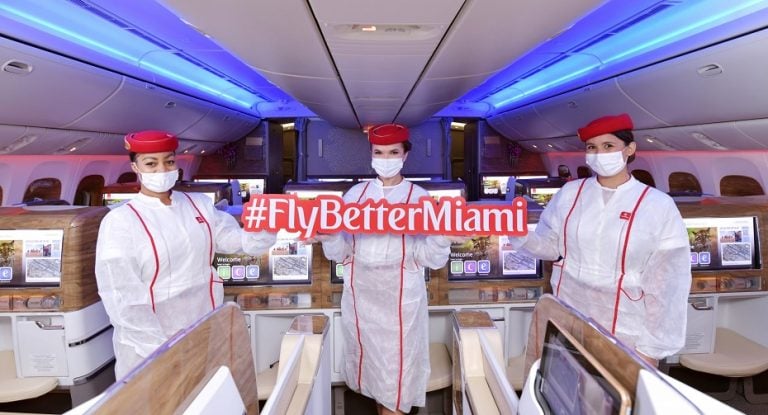 Emirates commences inaugural Dubai-Miami passenger service