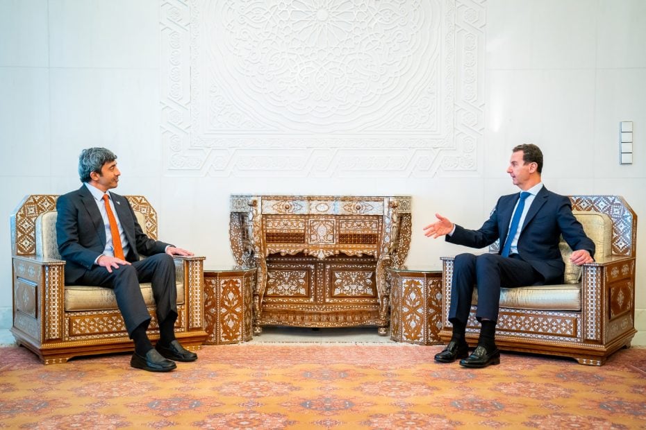 Uae Foreign Minister Meets Syrian President Bashar Al Assad In Damascus 2967