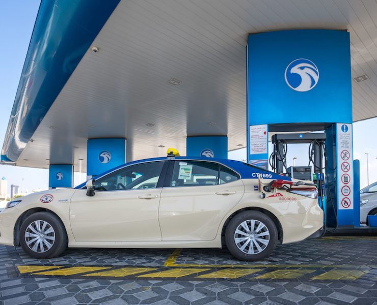 ADNOC Distribution cars taxi