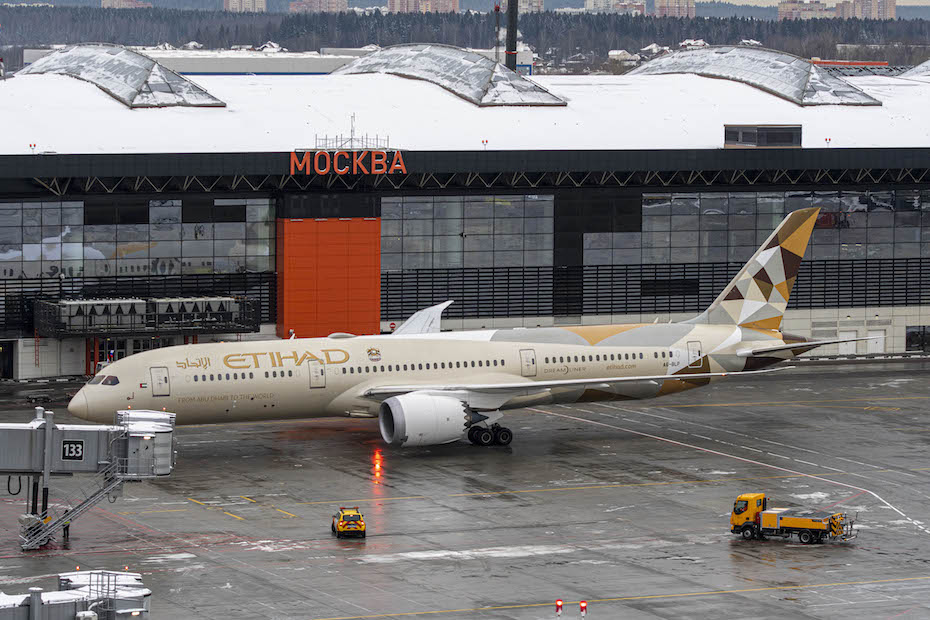 Etihad Airways SVO Moscow
