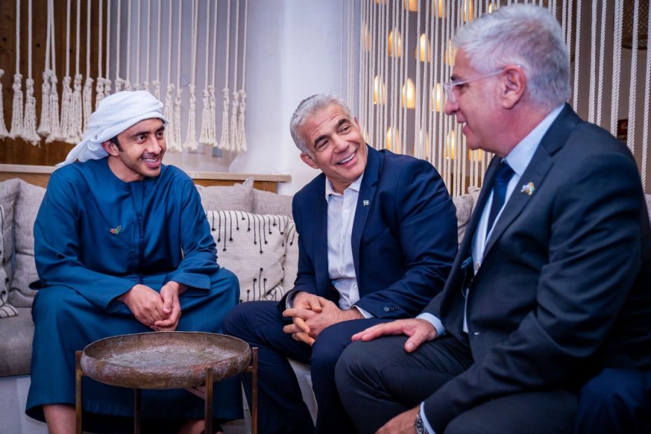 Sheikh Abdullah Bin Zayed Meets Israeli Foreign Minister On First Official Visit 