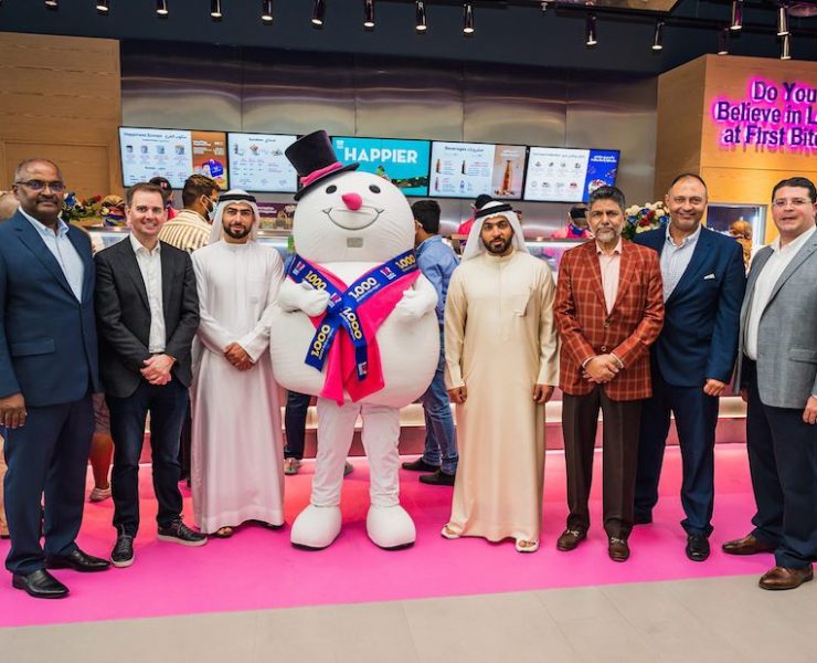 Baskin Robbins celebrated the opening of its 1000th store at the Dubai Hills Mall on Thursday March 10, 2022 (Photo by Neeraj Murali)