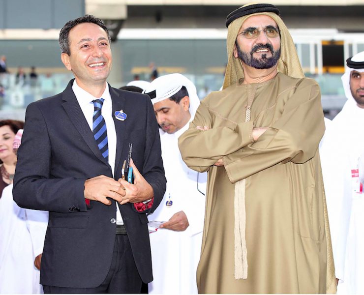 Raed Barqawi with Sheikh Mohammed bin Rashid Al Maktoum