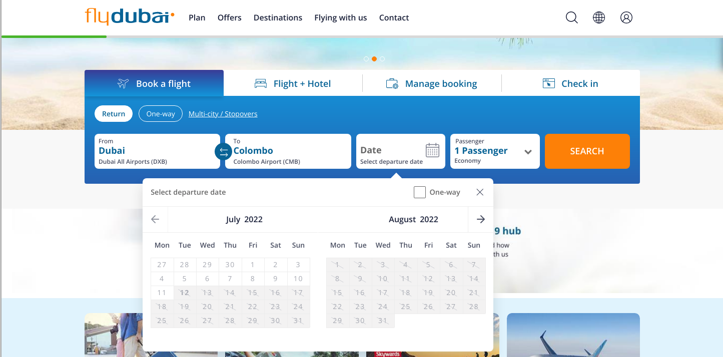 Fyldubai suspends flights to Sri Lanka
