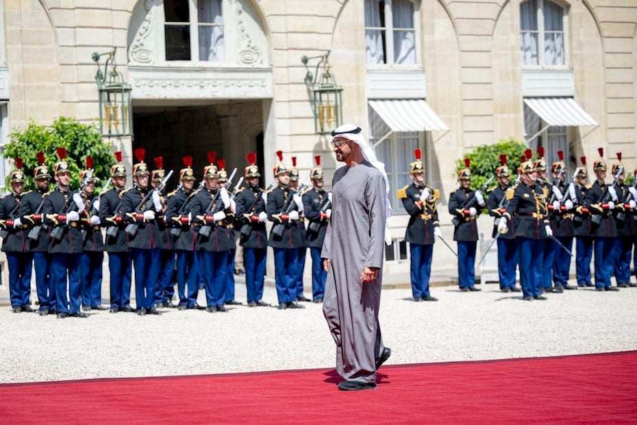 UAE President in France, sings deals, agreements, MoU's