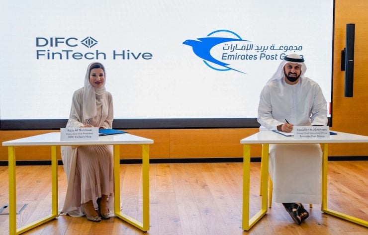 Emirates Post Group and DIFC FIntech HIVE sign sponsorship deal