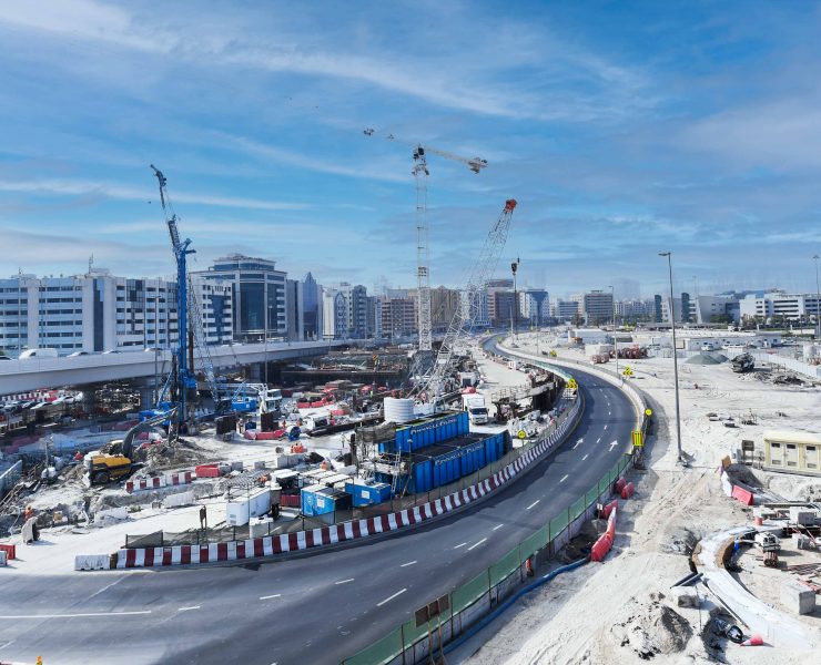 RTA completes 55 per cent of construction at Falcon Interchange/ pic: Dubai Media Office