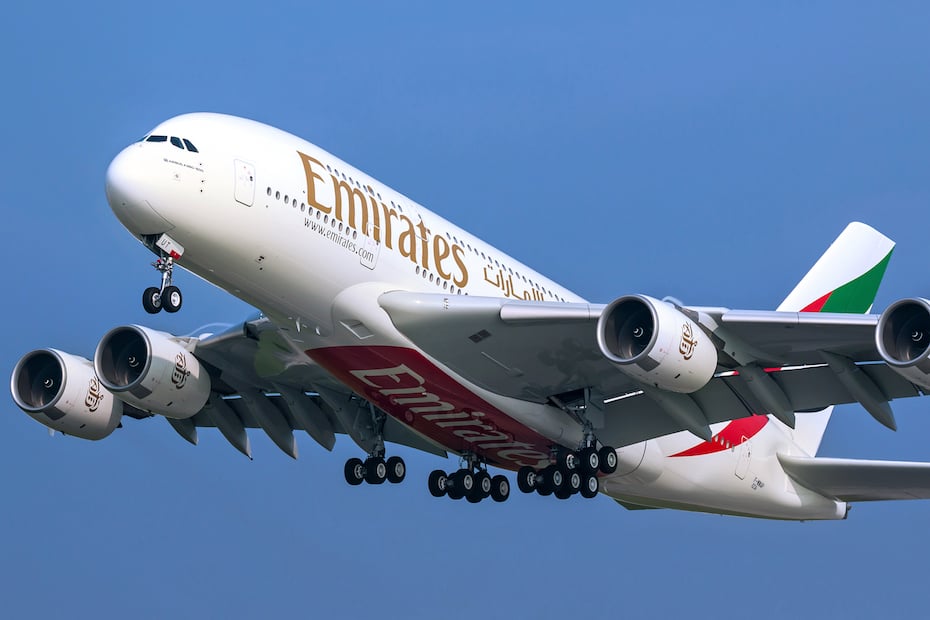 Emirates A380 returns to Perth