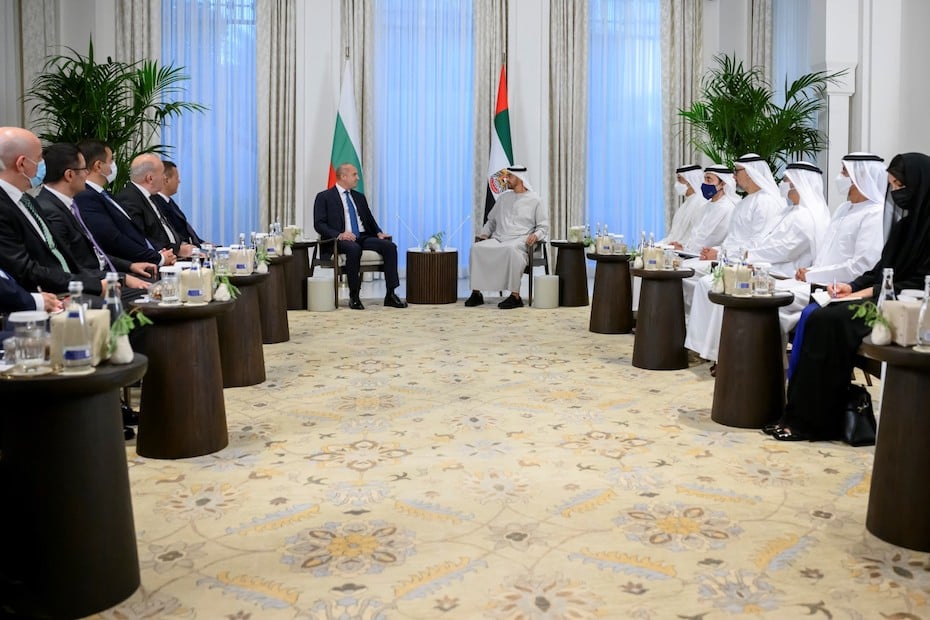 Президентите на ОАЕ и България обсъждат укрепването на отношенията между двете страни