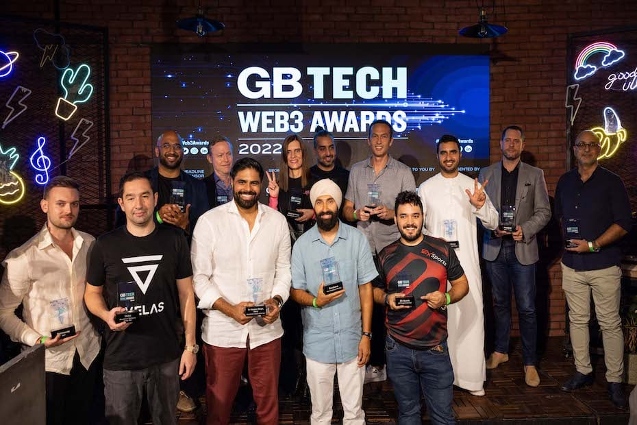 Winners of the first edition of GB Tech Web3 Awards