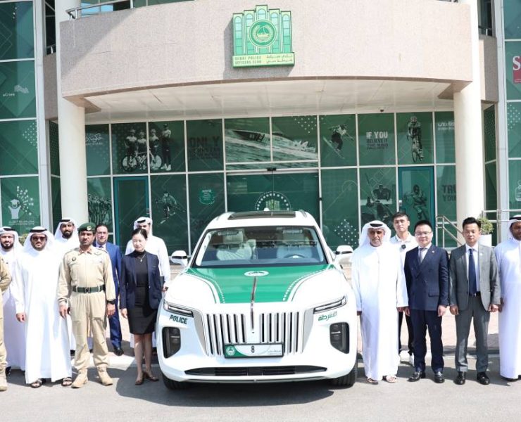 Dubai Police receives first Electric SUV+Dubai Media Office