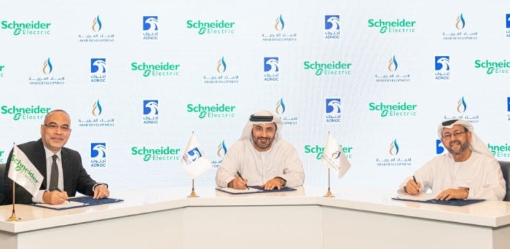 Yousef Al Nowais, of ARDECO, Dr. Saleh Al Hashmi, of ADNOC, Ahmed Khashan, of Schneider Electric