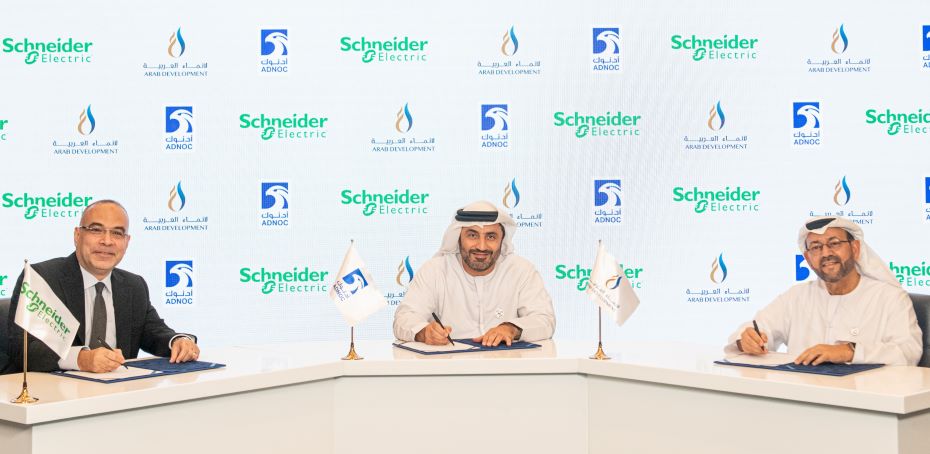 Yousef Al Nowais, of ARDECO, Dr. Saleh Al Hashmi, of ADNOC, Ahmed Khashan, of Schneider Electric