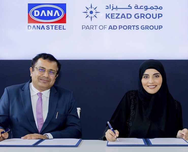 Dana Steel Kezad sign agreement