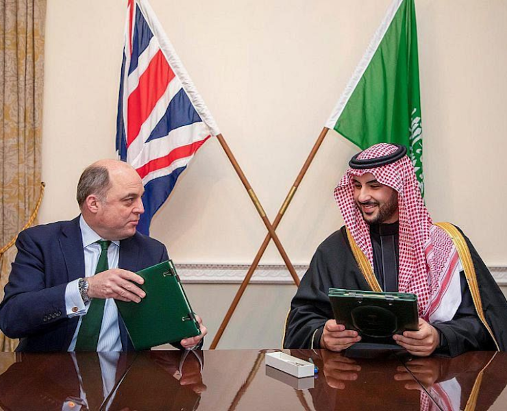 Saudi Arabia and UK review bilateral relations and sign defense cooperation