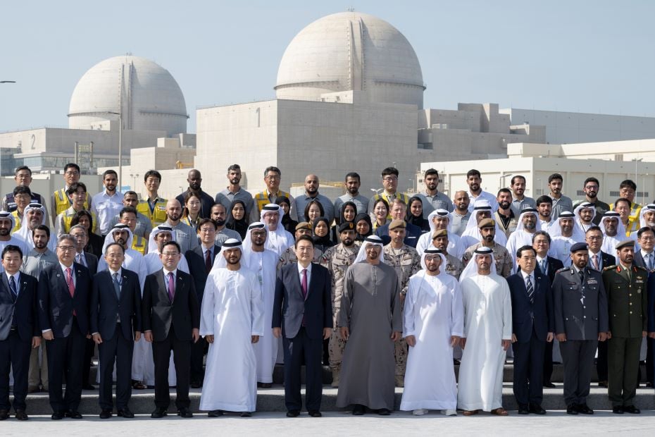 UAE President, Korea's Yoon Suk Yeol visit Barakah Nuclear Plant