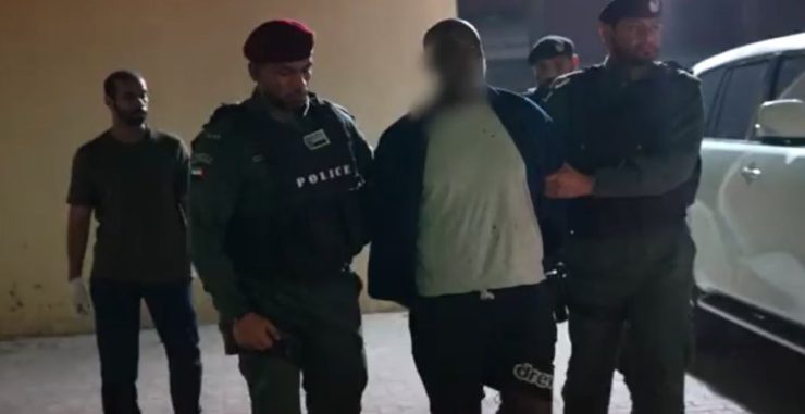 UAE police arrest international trafficker photo courtesy twitter-interpol