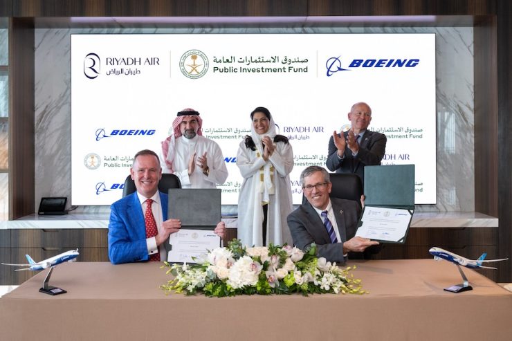 Boeing and Riyadh Air sign order agreement