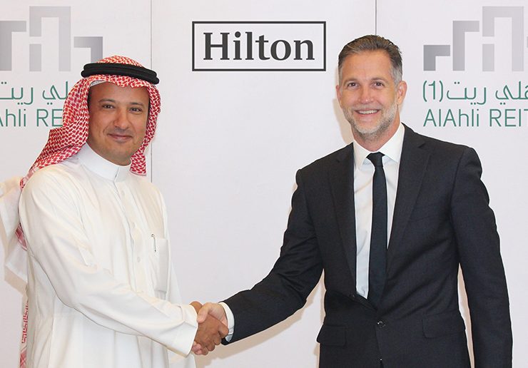 Signing of the upcoming DoubleTree by Hilton Jeddah Al Andalus Mall (Image: Supplied by Hilton)