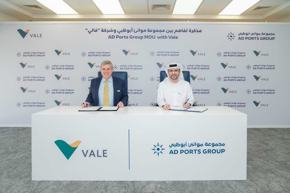 AD Ports Group, Vale to jointly develop low-carbon mega hub for steel industry photo WAM AD Ports