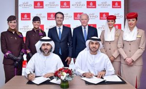 Etihad and Emirates partnership.