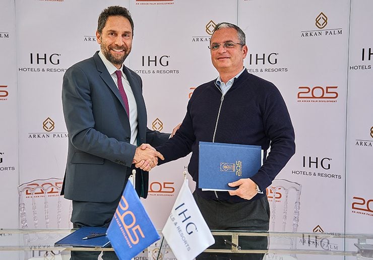 IHG Hotels and Resorts signs the agreement with Arkan Palm for Real Estate Investment (Image: Supplied by IHG)