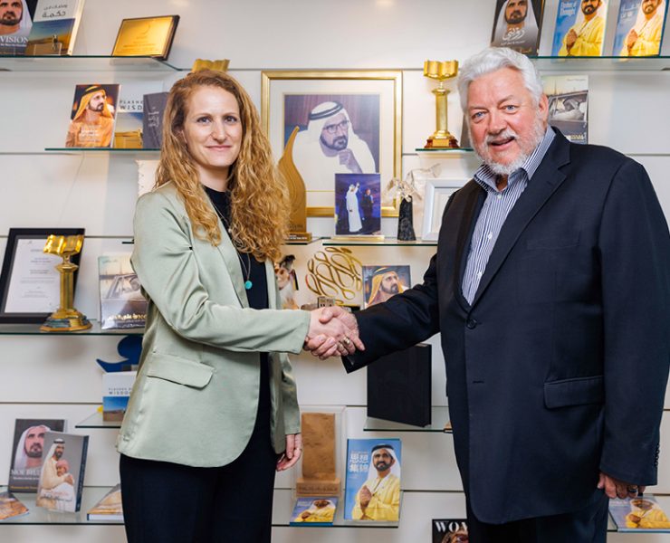 Israel consul general Liron Zaslansky with Ian Fairservice, Managing Partner & Group Editor-in-Chief of Motiva