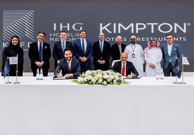 Kimpton Riyadh Saudi Arabia signing ceremony (Image: Supplied by IH Hotels and Resorts)