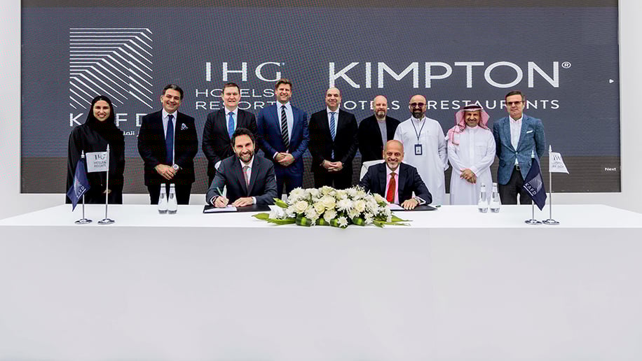 Kimpton Riyadh Saudi Arabia signing ceremony (Image: Supplied by IH Hotels and Resorts)