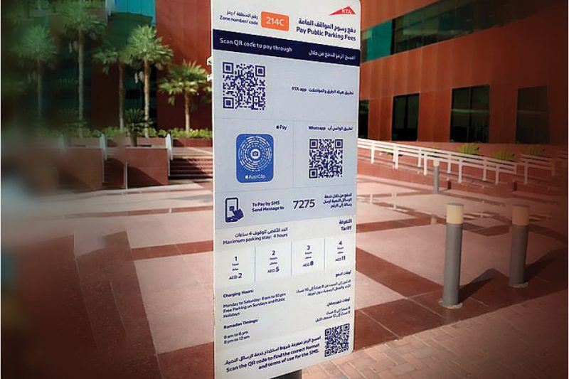 rta dubai parking sms format for abu dhabi cars