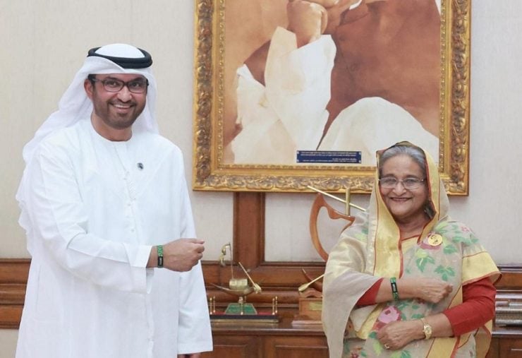 Bangladesh PM with Dr Sultan Al Jaber