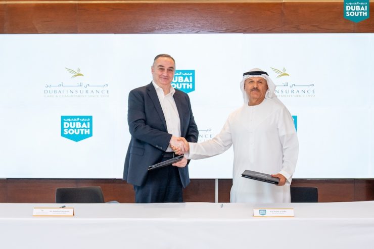 Dubai Aviation City x Dubai South sign agreement with dubai insurance