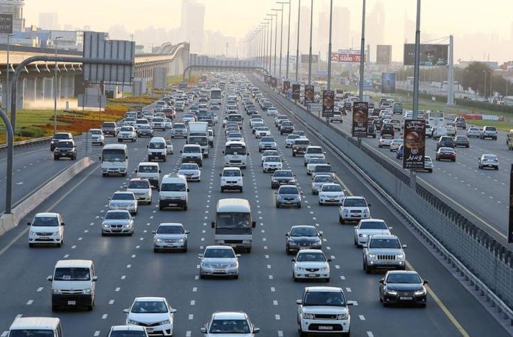 Dubai traffic flexible or remote work