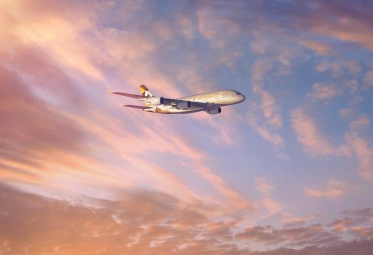 Etihad A380-Abu Dhabi to London