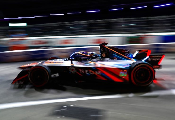 NEOM McLaren Electric racing team ai-designed livery