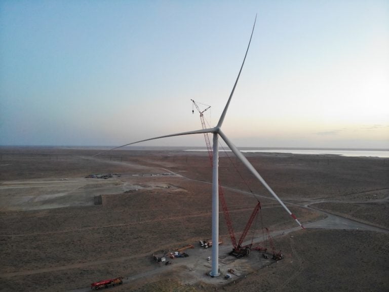 ACWA Power Installs Central Asia's Largest Wind Turbine