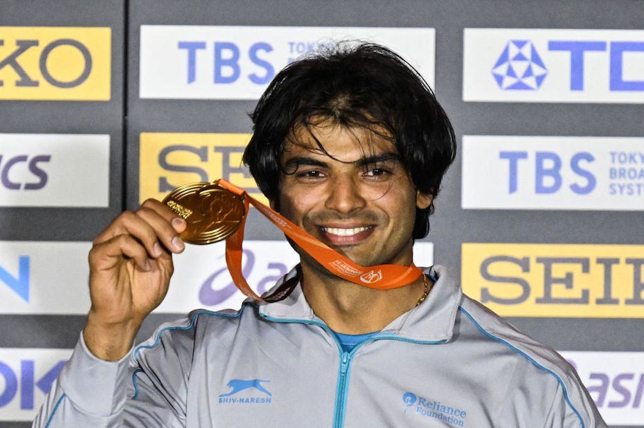 Neeraj Chopra wins gold at World Athletics Championships