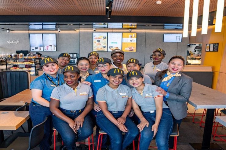 McDonald's UAE Umm Suqeim All-female Team at restaurant launch Image McDonald's UAE