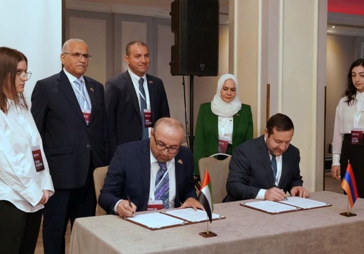 4 Mous signed at UAE Armenia joint business forum Image courtesy WAM