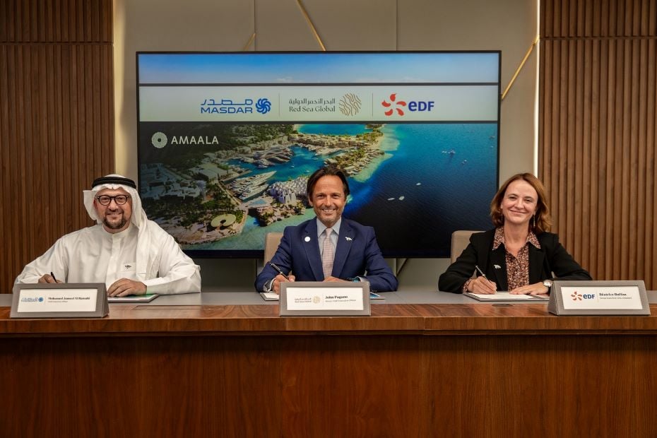 Red Sea Global EDF Masdar ink Amaala multi utilities concession deal