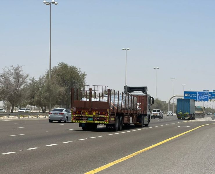 Truck ban on Abu Dhabi roads Image courtesy WAM